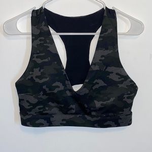 Large Camo Fabletics sports bra